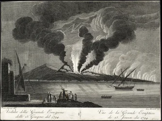 Ansicht des großen Ausbruchs, 15. Juni 1794